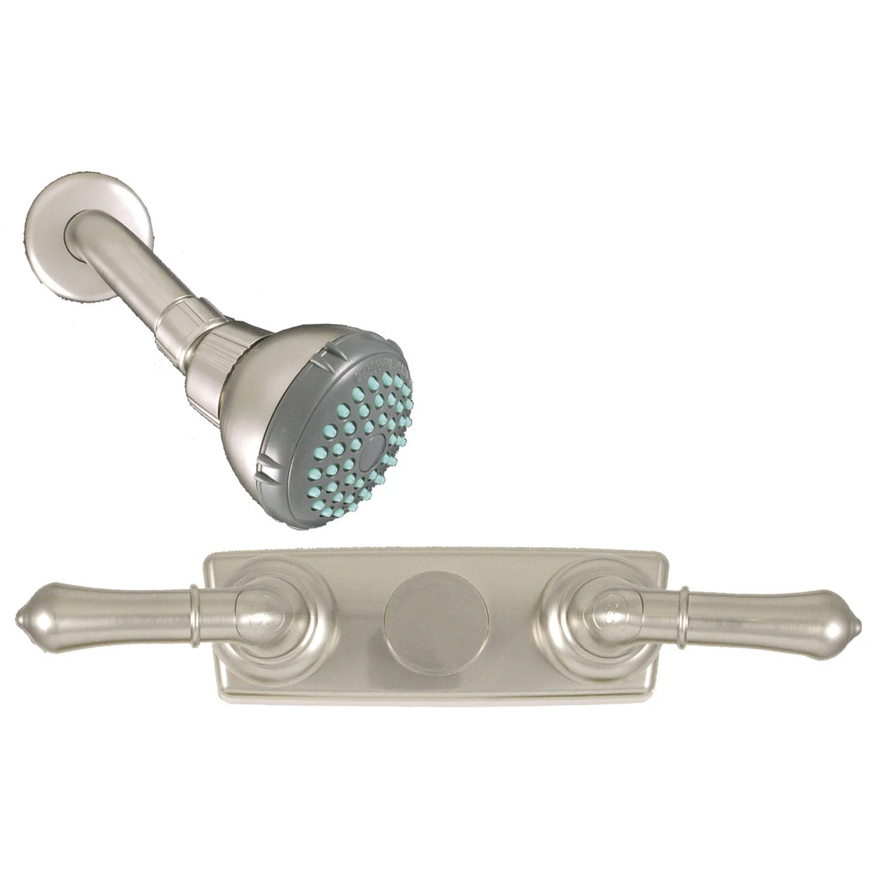 Empire Brass U-YNN54N RV Concealed Tub/Shower Diverter with Teapot Handles and Shower Head - 4", Brushed Nickel - U-YNN54N