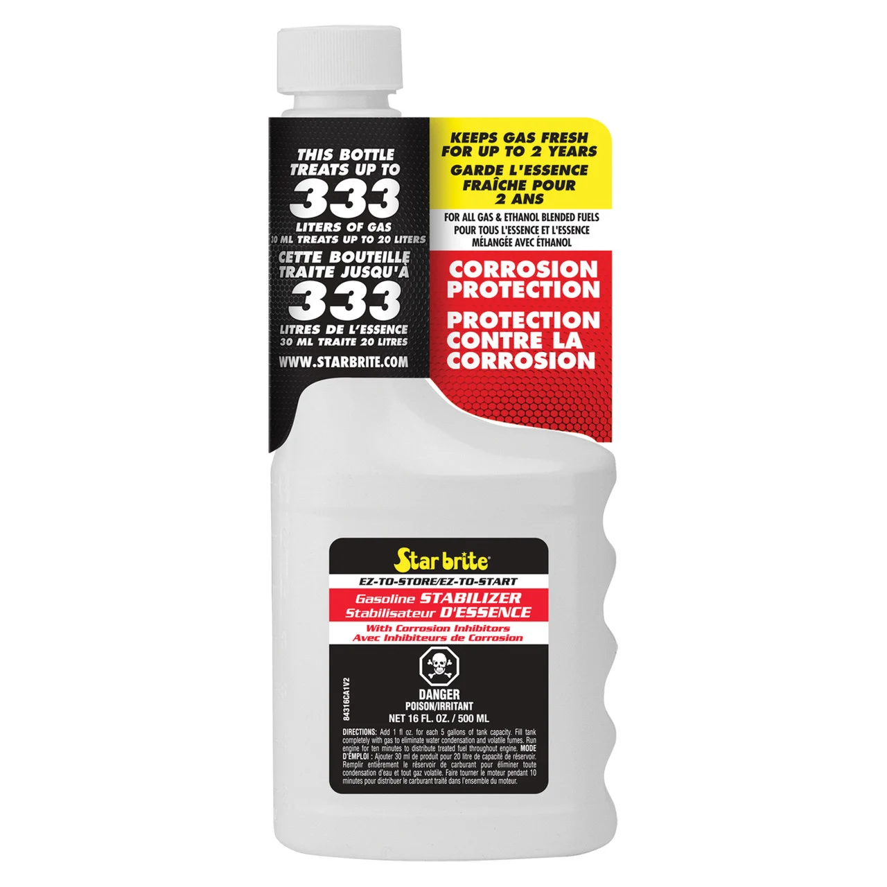 Star brite 084316 EZ Store EZ Start Gas Storage Additive - 16 oz - 84316