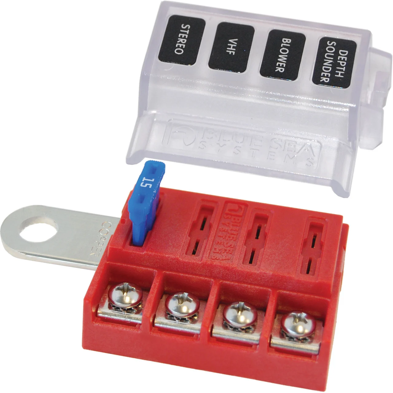 Blue Sea Systems 5023-BSS ST-Blade Battery Terminal Mount Fuse Block - 5023-BSS