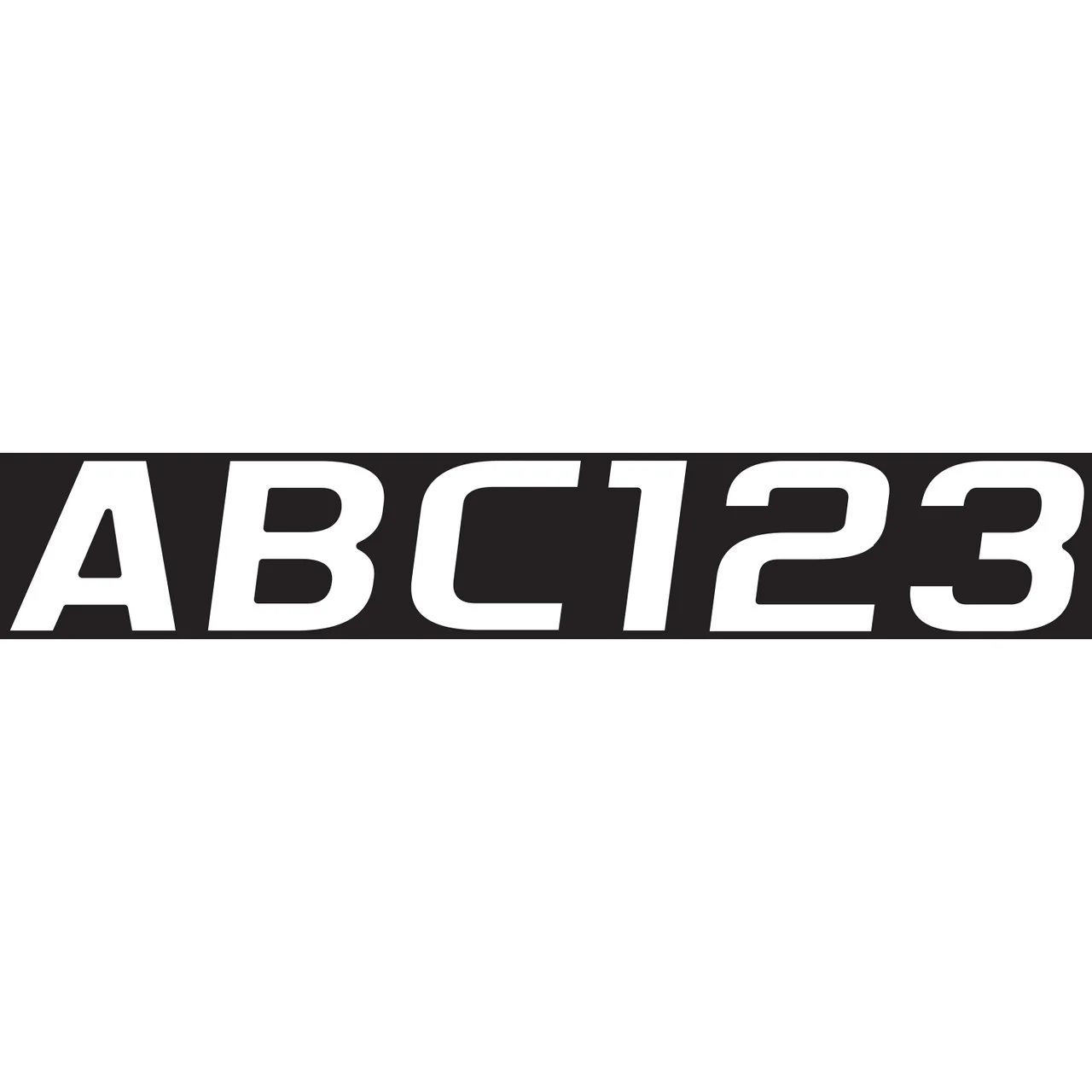 Hardline WHI700EC 700 Series 3" Letter/Number Kit - Solid White - WHI700EC