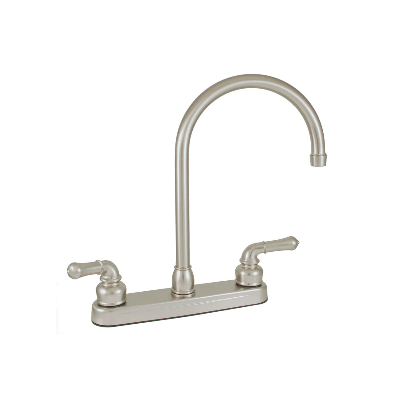 Empire Brass U-YNN800GSN RV Kitchen Faucet with Gooseneck Spout and Teapot Handles - 8", Brushed Nickel - U-YNN800GSN