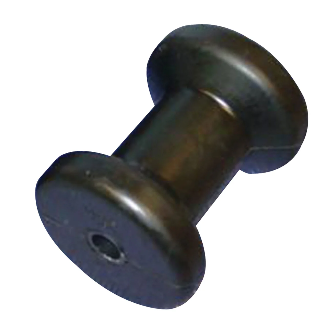 C.H. Yates 5203-4P Black Rubber Spool Roller - 5 in. x 0.5 in. - 5203-4P
