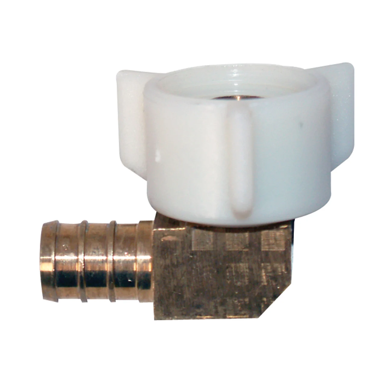 Flair-It 51198 Brass Swivel Elbow - 1/2" Barb x 1/2" FPT Cone Connector - 51198