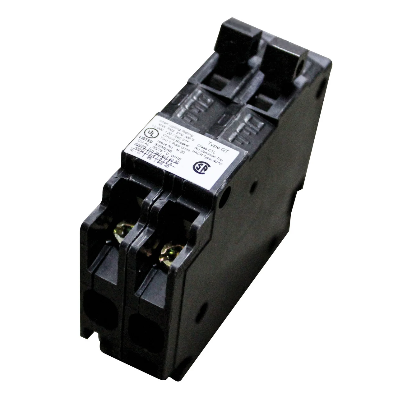 Parallax Iteq1520 15/20a Duplex Circuit Breaker - ITEQ1520