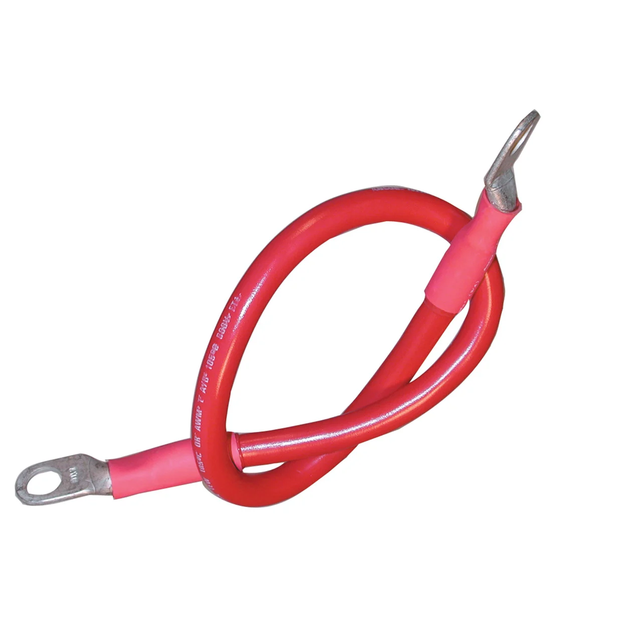 Ancor 189147 Standard Battery Cable Assembly - 2 AWG, 3/8" Stud, 48" Length, Red - 189147