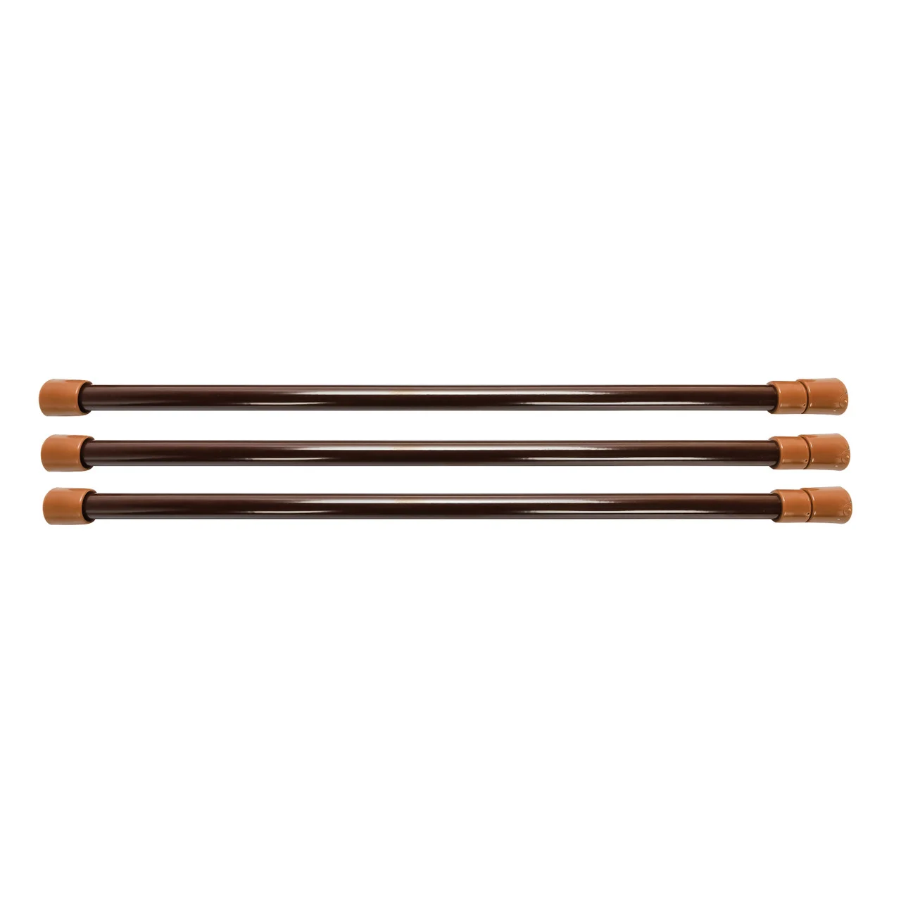 Camco 44056 Refrigerator Bars 16" to 28" - Brown, Pack of 3 - 44056