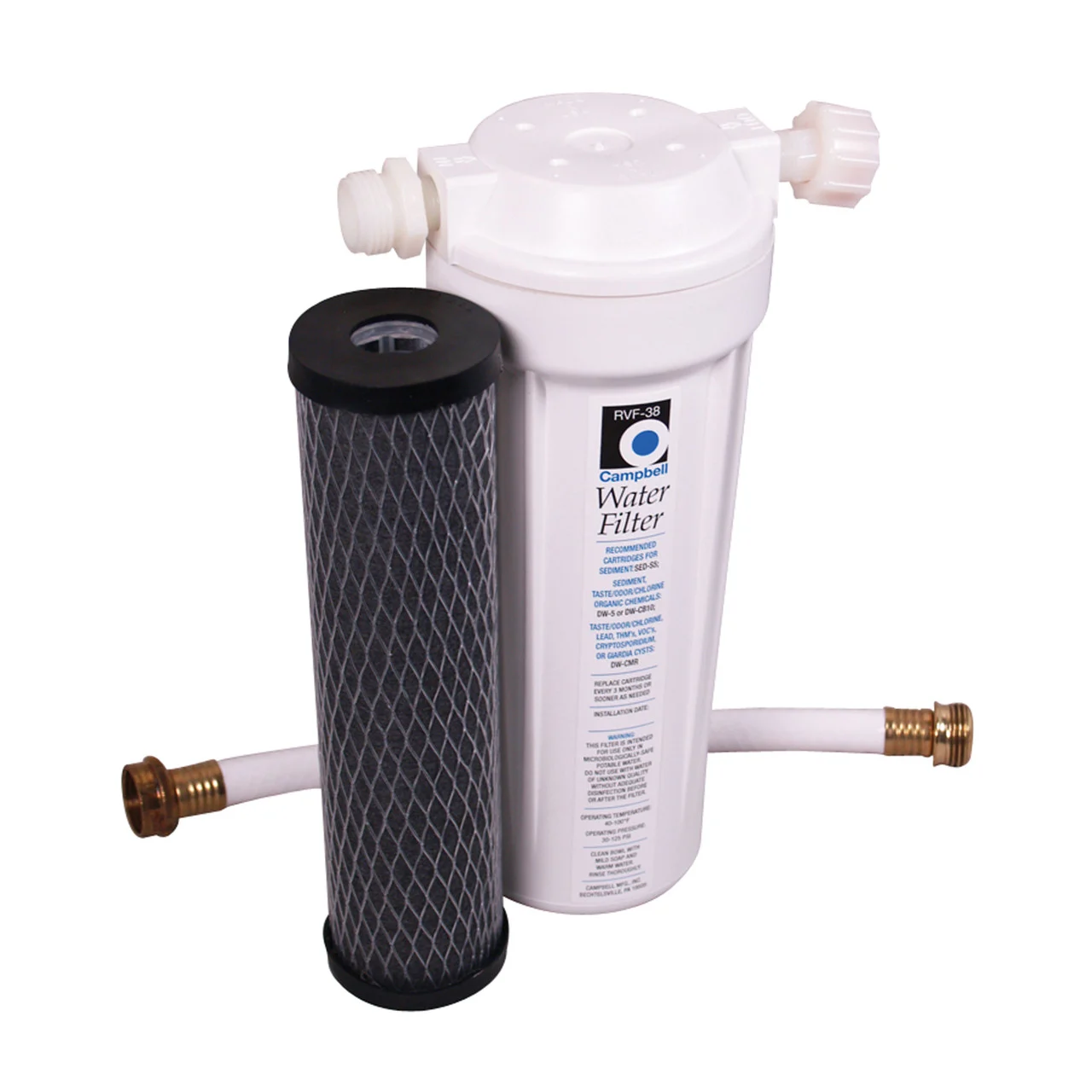 Campbell RVF-38 RV Pre-Tank Filter System Full Assembly - RVF-38