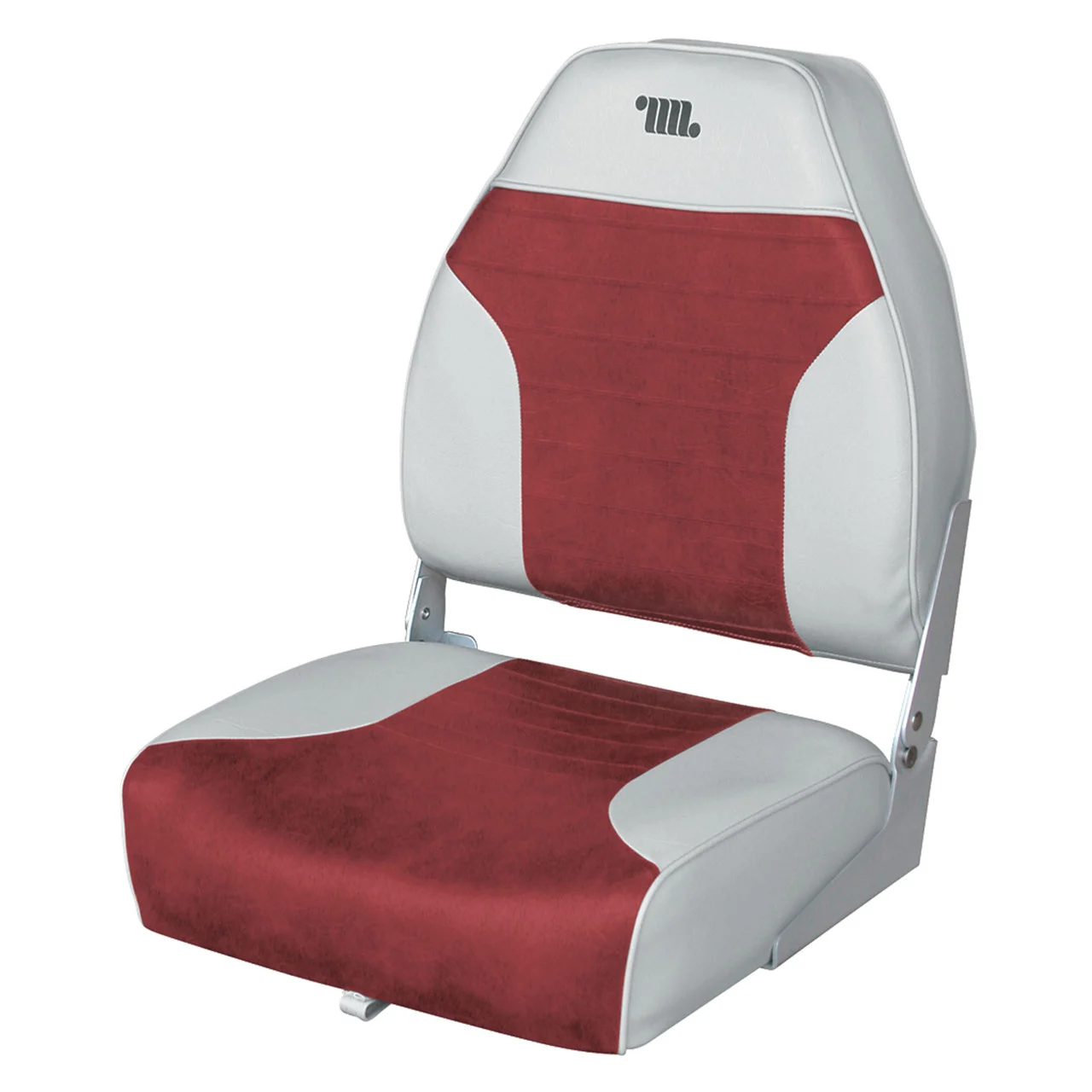 Wise 8WD588PLS-661 Plastic-Frame Seats - Grey/Red - 8WD588PLS-661