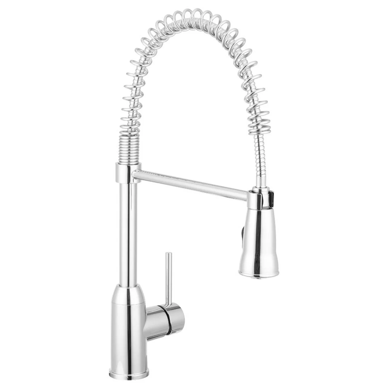 Dura Faucet DF-NMK504-CP Coil Spring Pull-Down RV Kitchen Faucet - Chrome - DF-NMK504-CP
