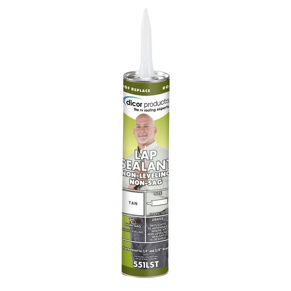 Dicor 551LST-1 Lap Seal 10.3 Oz. Tube - Tan - 551LST-1