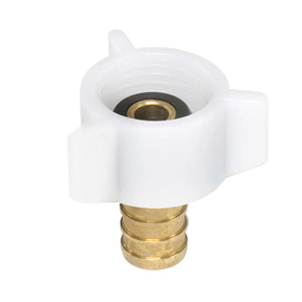 Flair-It 51177 Brass Swivel Adapter - 1/2" x 1/2" FPT SWV, Plastic Nut - 51177