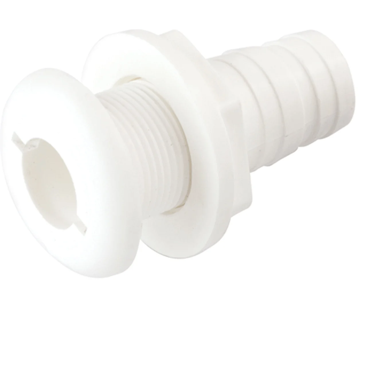 Sea-Dog 520790-1 Polypropylene Thru-Hull - 1-1/2" Hose, White - 520790-1
